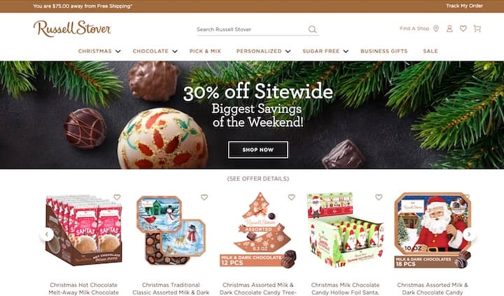 Russell Stover E-Commerce experience